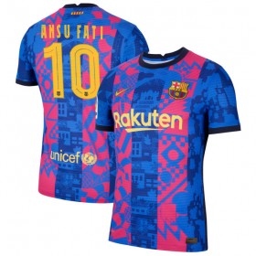 Jalkapallo Pelipaidat FC Barcelona Ansu Fati 10 Kolmaspaita 2021-2022 Lyhythihainen